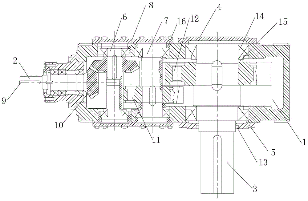 Big power spiral bevel gear reducer