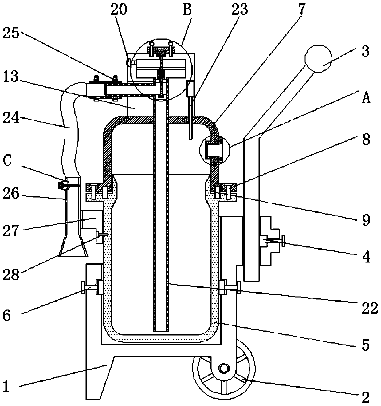 Fire extinguisher with gas storage type valve