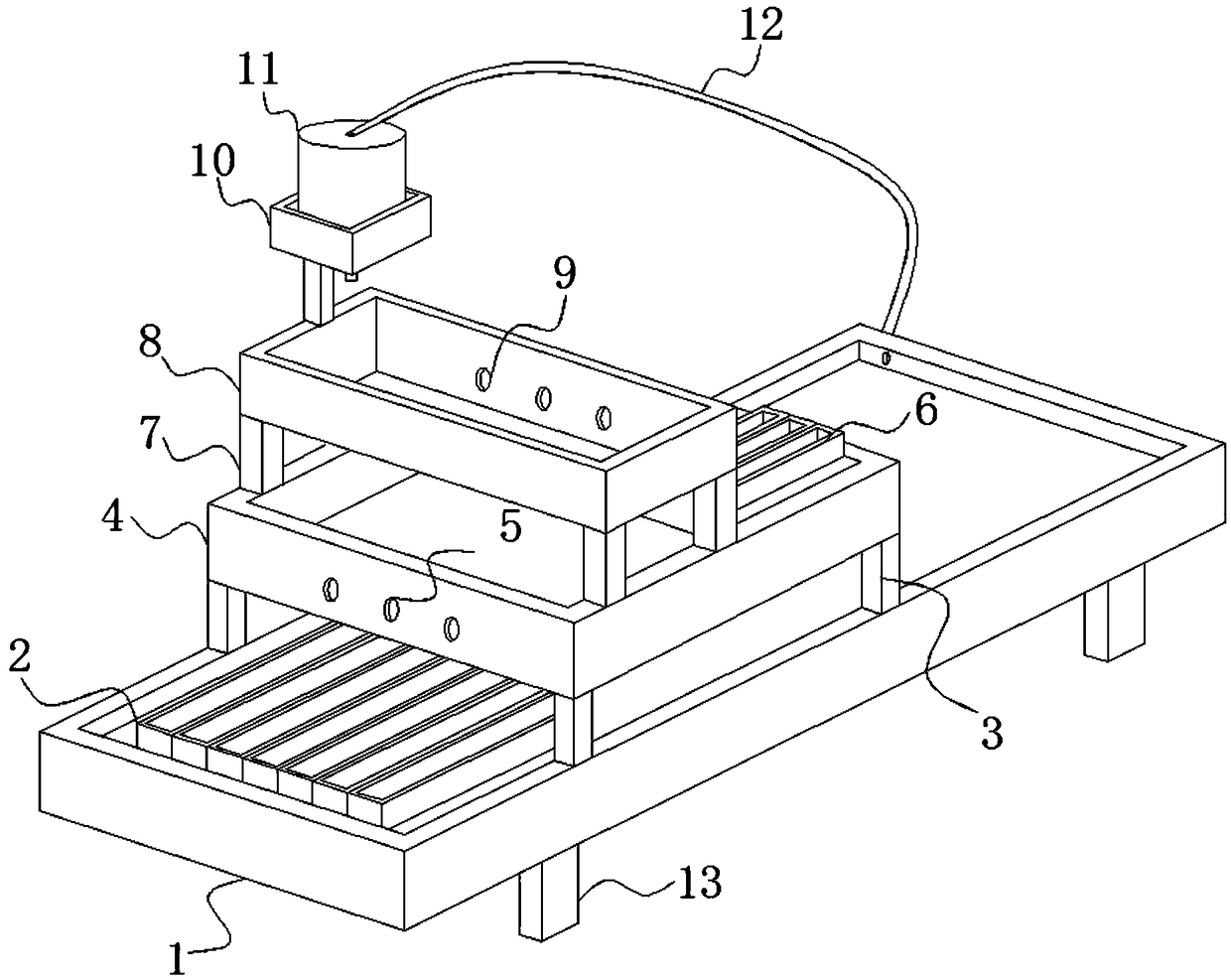 Flowing water type aquaculture tank