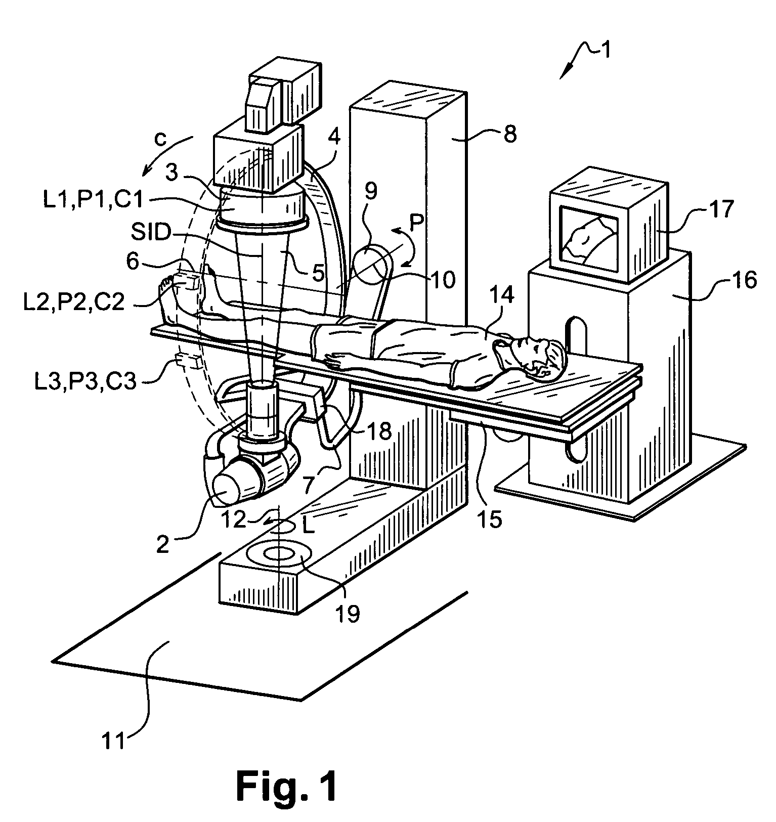 Method for acquisition geometry of an imaging system