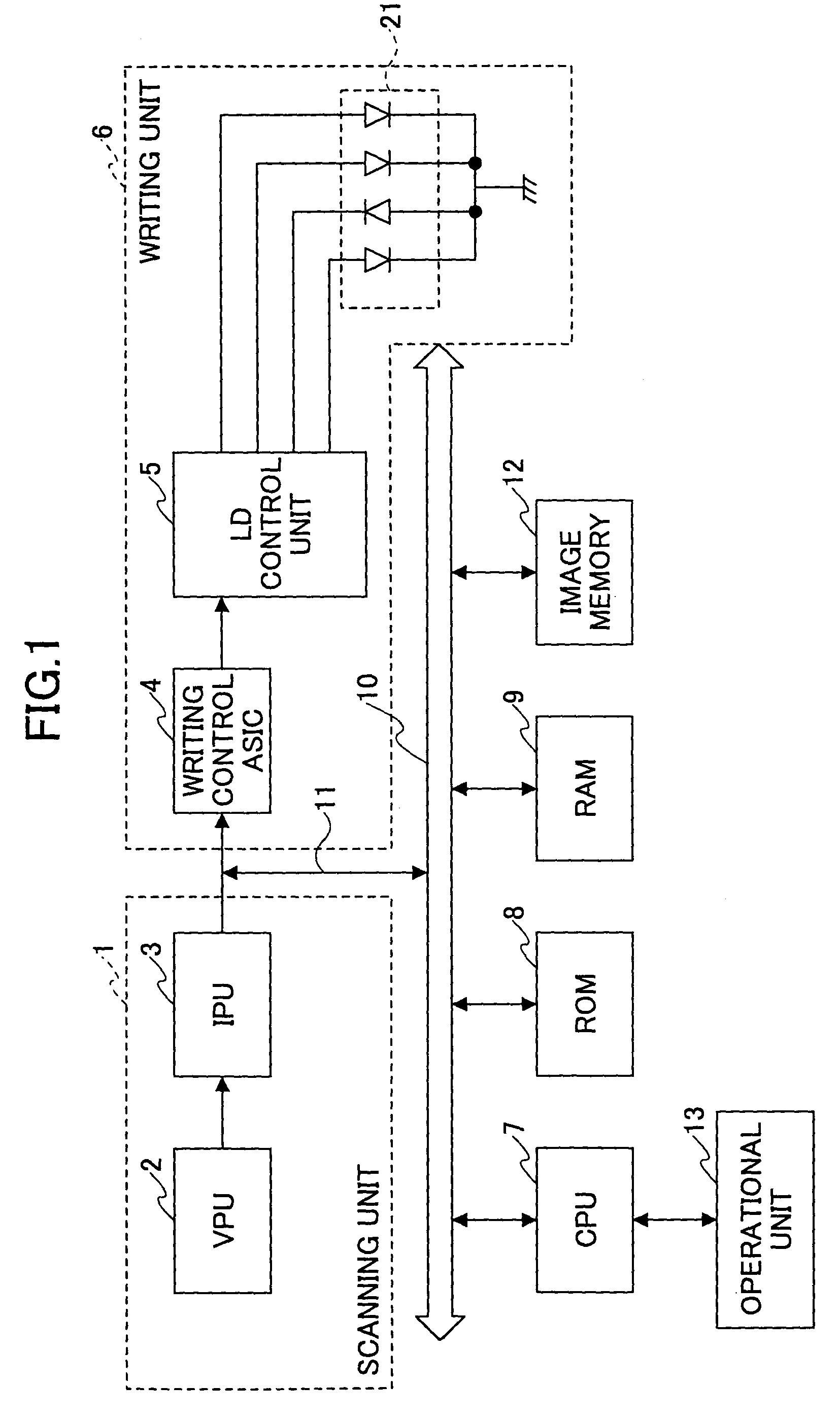 Image forming apparatus, optical writing device, and controlling method thereof