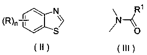 Application of a substituted benzothiazole C2 amide alkylation derivative as a fungicide