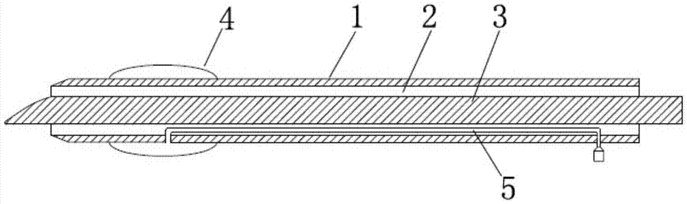 Lumbosacral puncture and drainage device with controllable flow of air bag