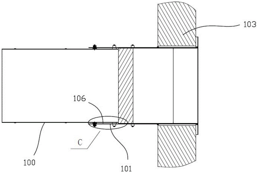 Fastening structure of through-wall cover of automatic teller machine (ATM) machine