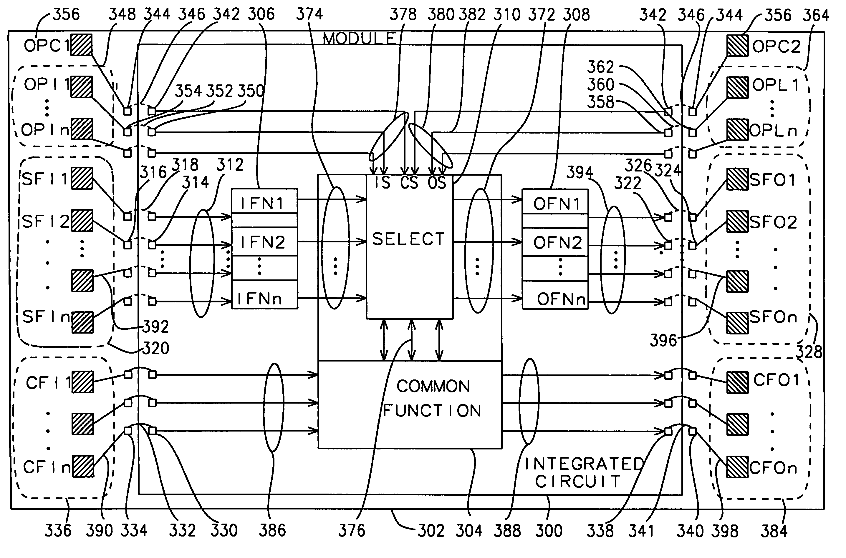 Multiple selectable function integrated circuit module