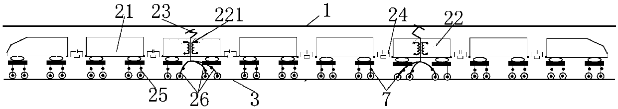 Novel grounding system for high-speed train, automatic control system and control method