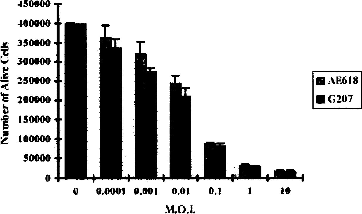 Recombinant herpes simplex virus capable of excreting angiostatin and endostatin protein and its application in treating lung cancer