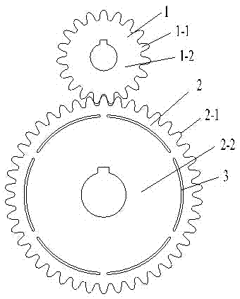 Zero-backlash low-noise transmission gear