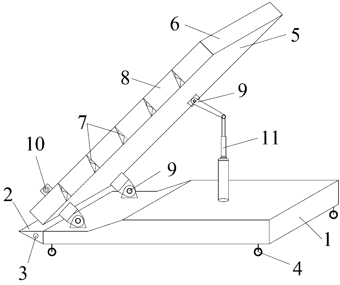 Indoor analog experiment device for roadbed slope erosion