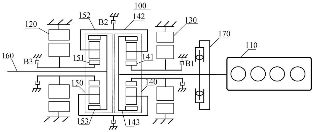 Multi-mode switching hybrid power electromechanical coupling system and vehicle