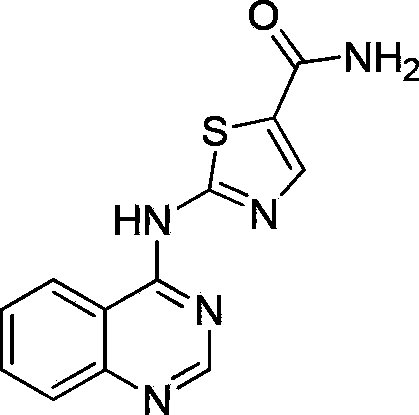 2-(quinazoline-4-amino)-5-thiazole carboxamide derivatives and biological medicine use thereof