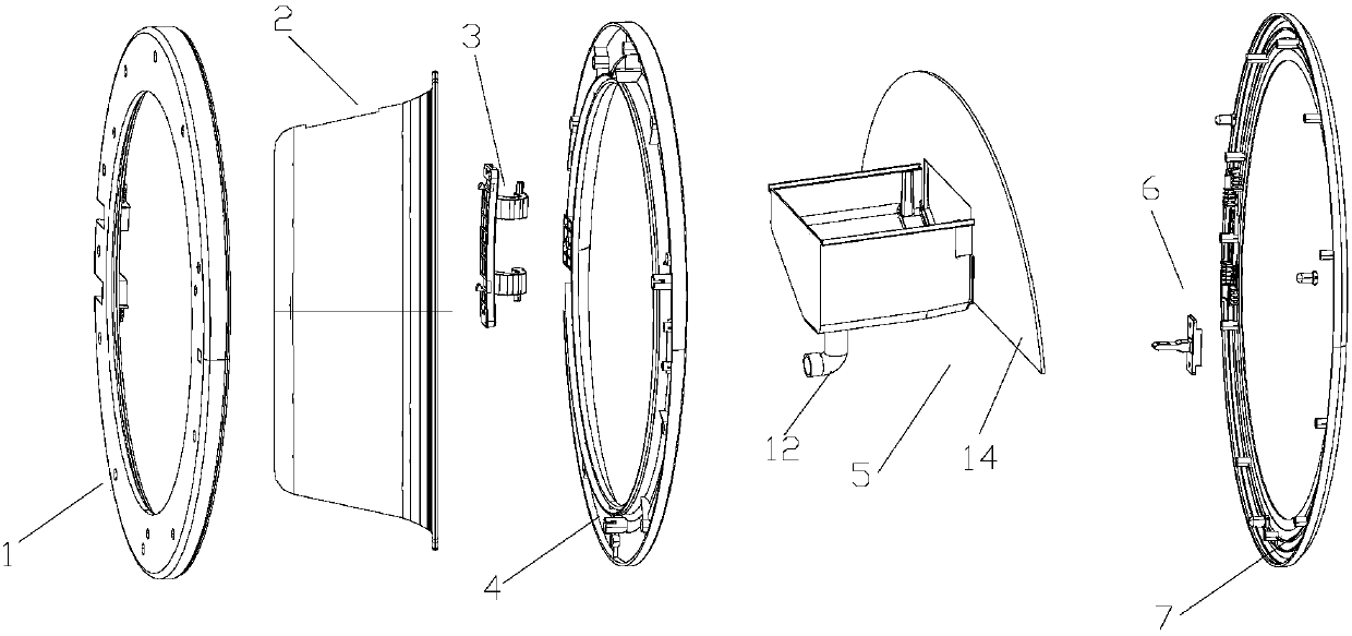 Clothes washing equipment door body structure and clothes washing equipment