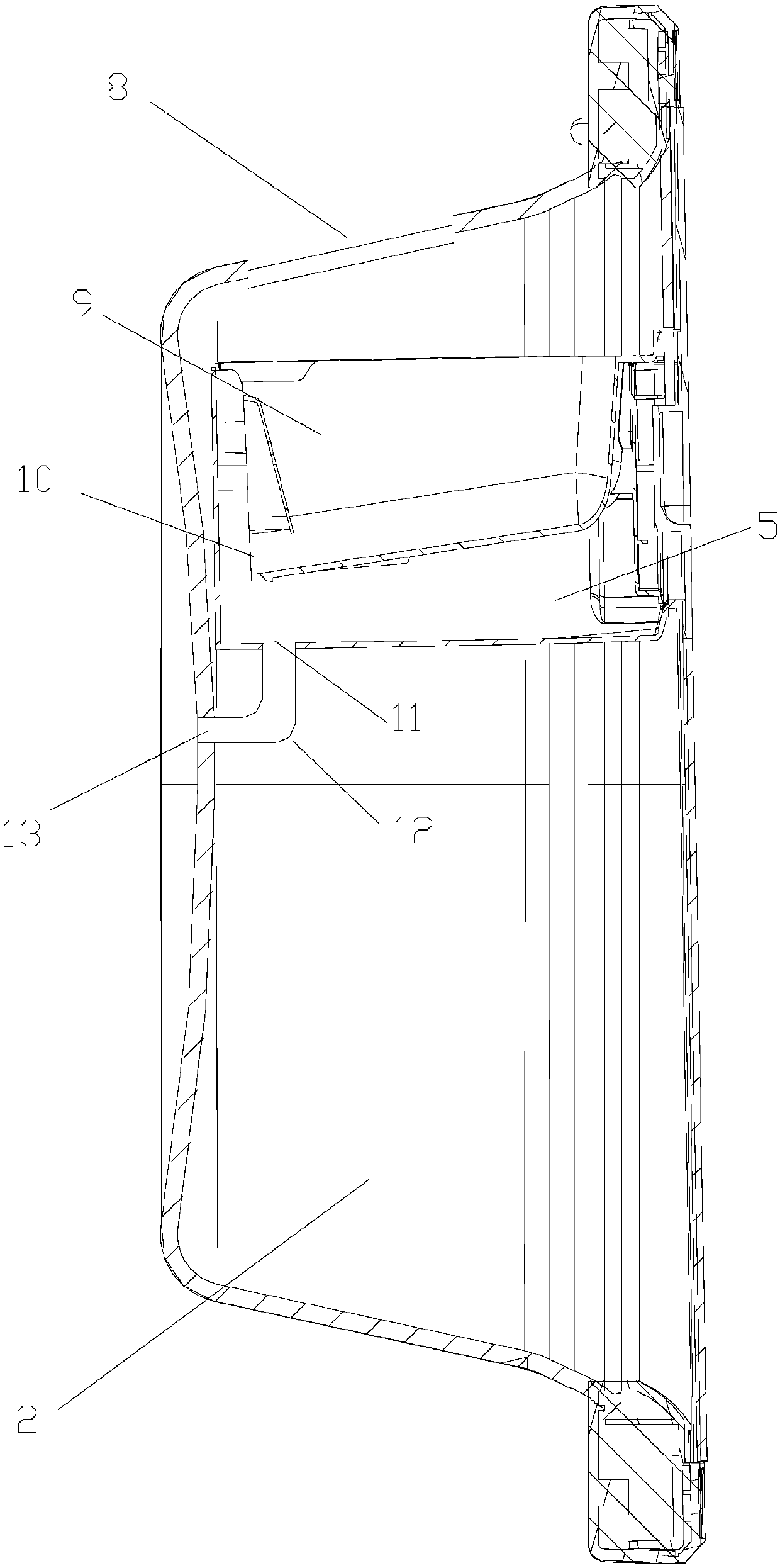 Clothes washing equipment door body structure and clothes washing equipment