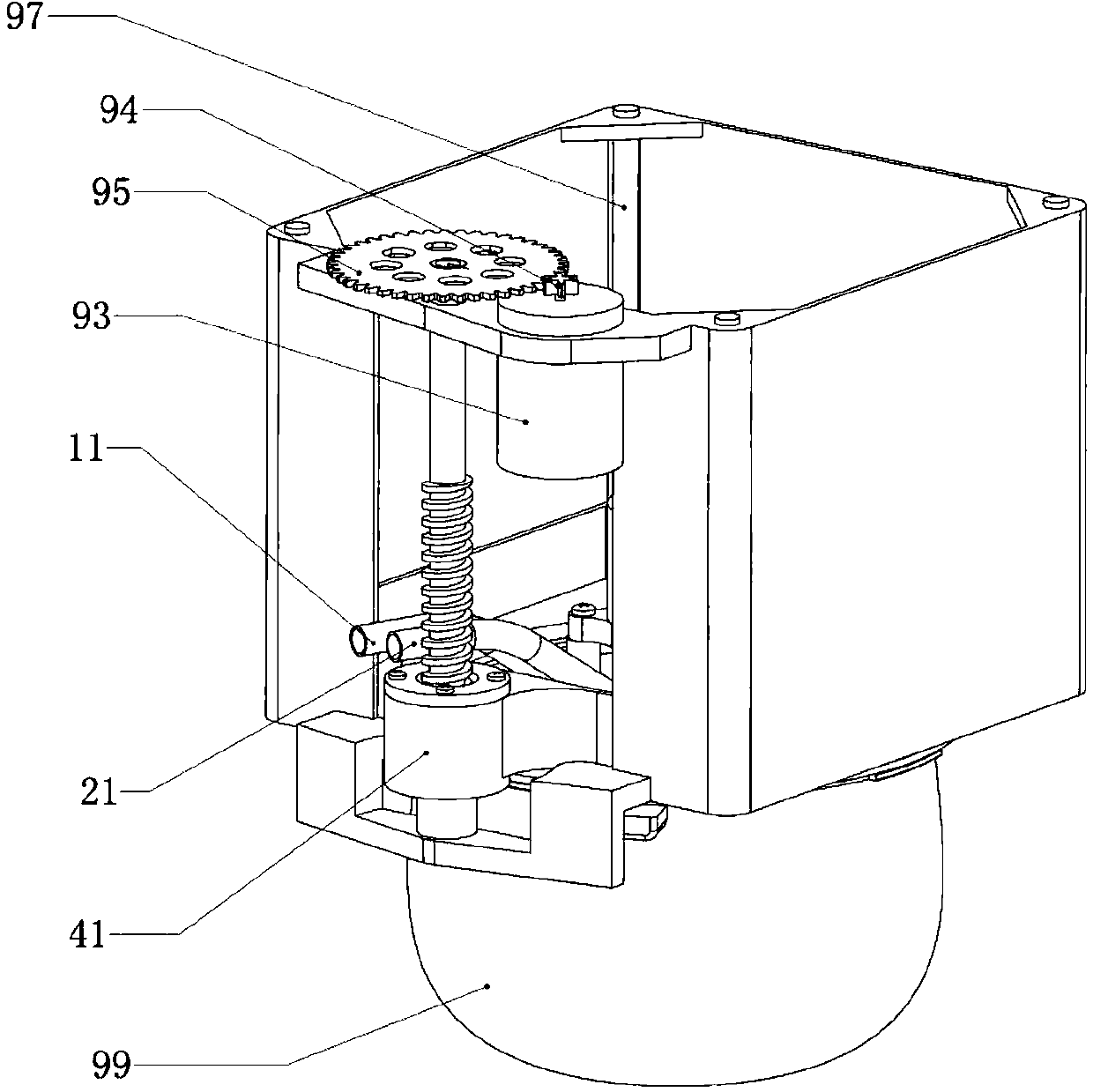 Electric pot container cleaning device