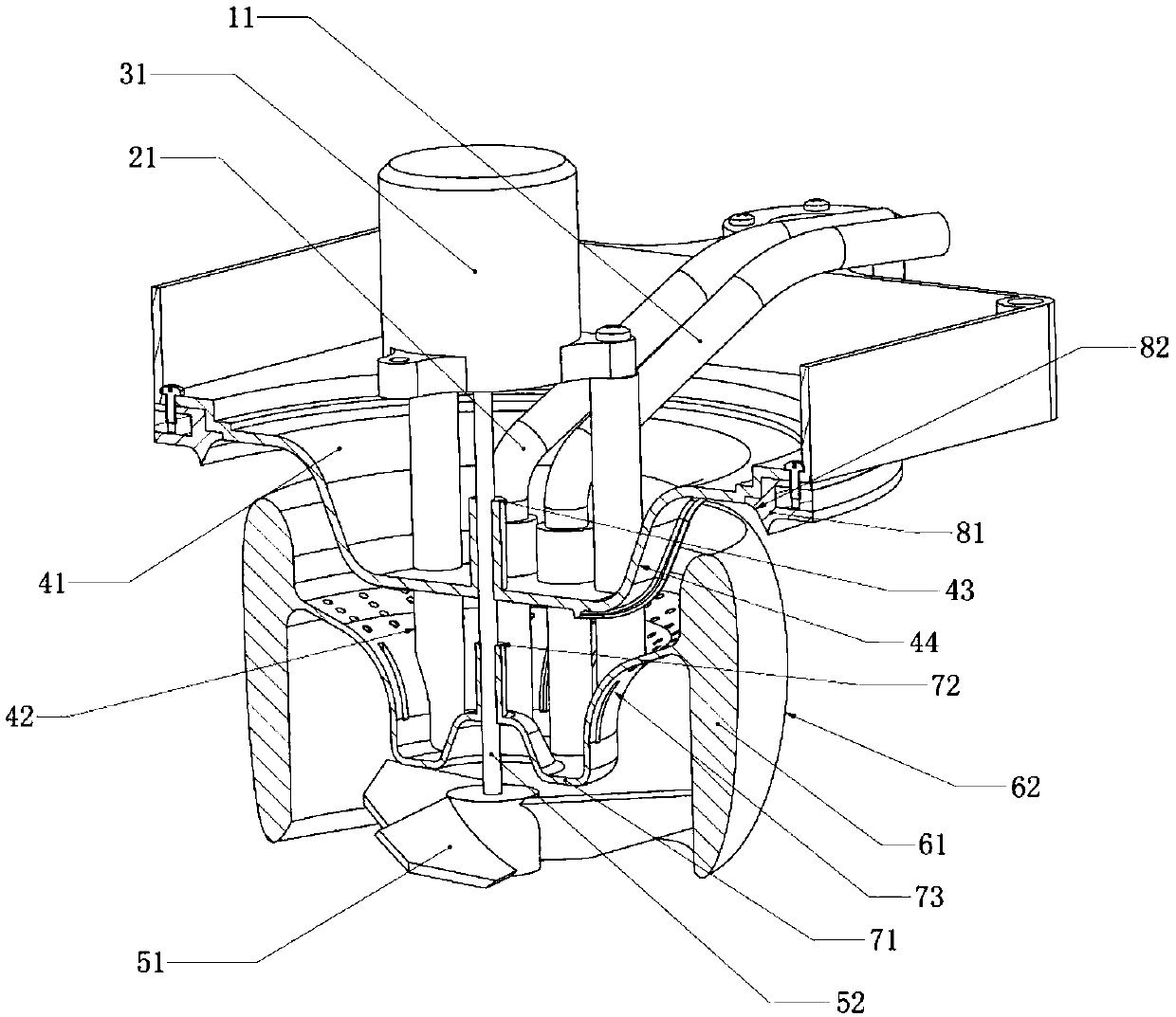 Electric pot container cleaning device