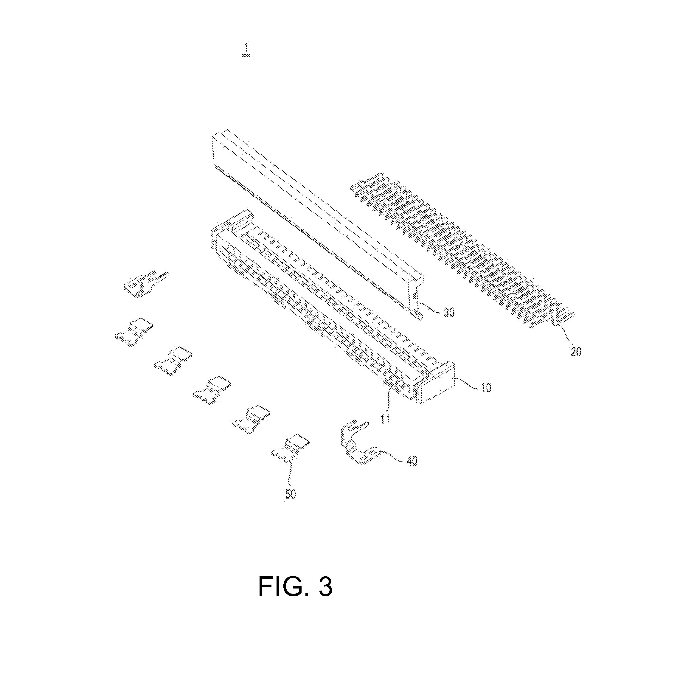 Mounting structure and method of connector for flexible cable