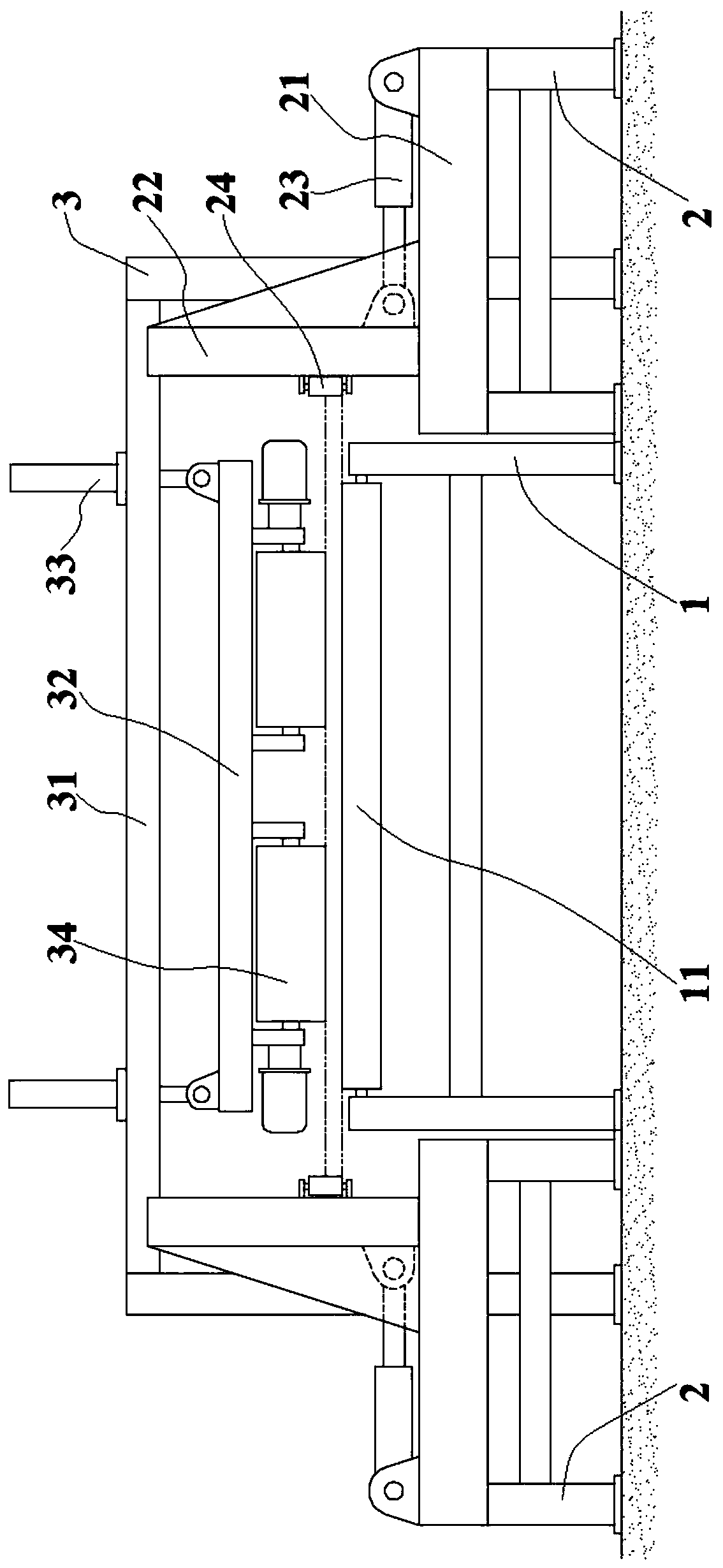 Cold forging equipment door frame type panel clamping feeding device