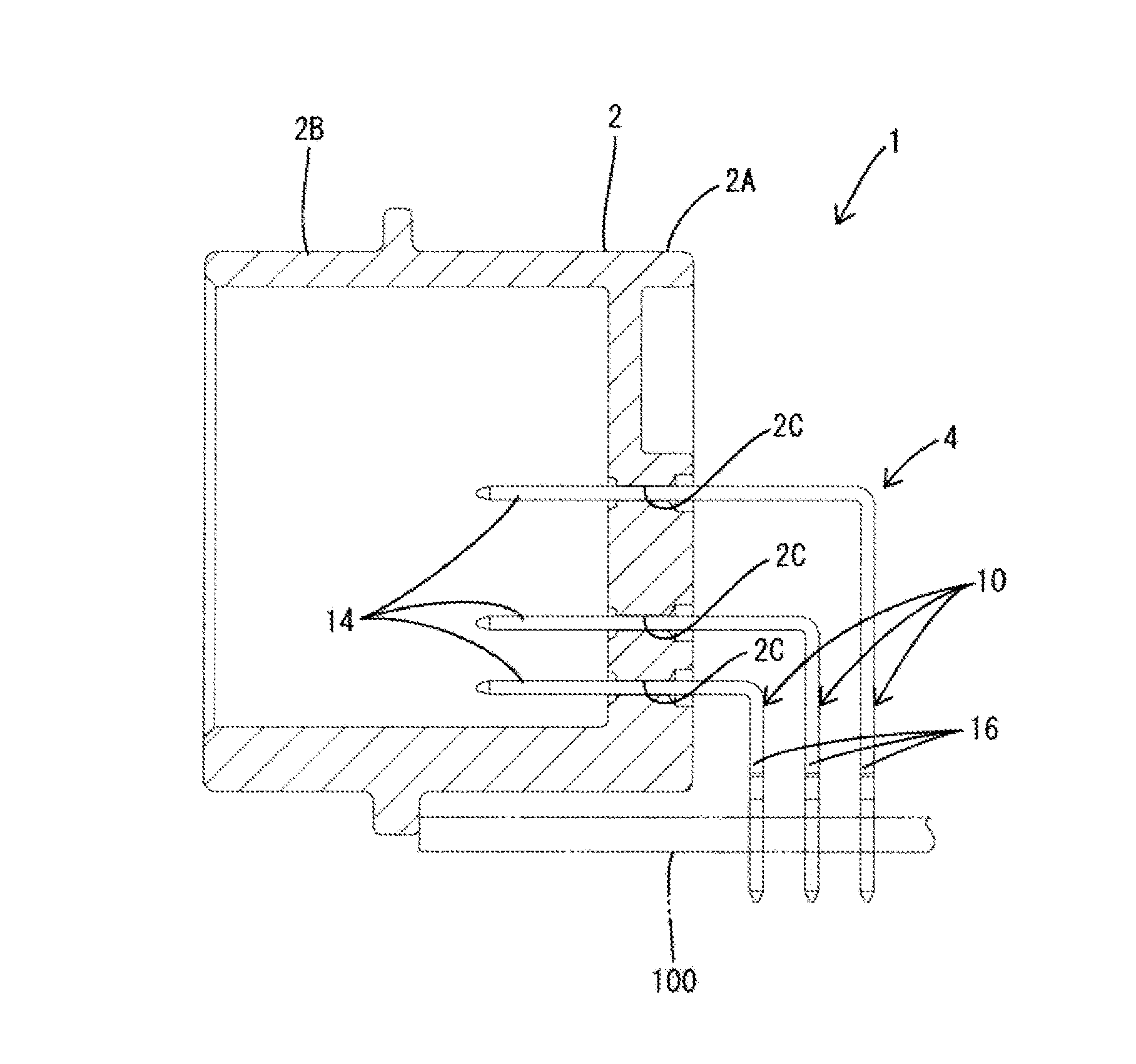 Circuit board connector and circuit board