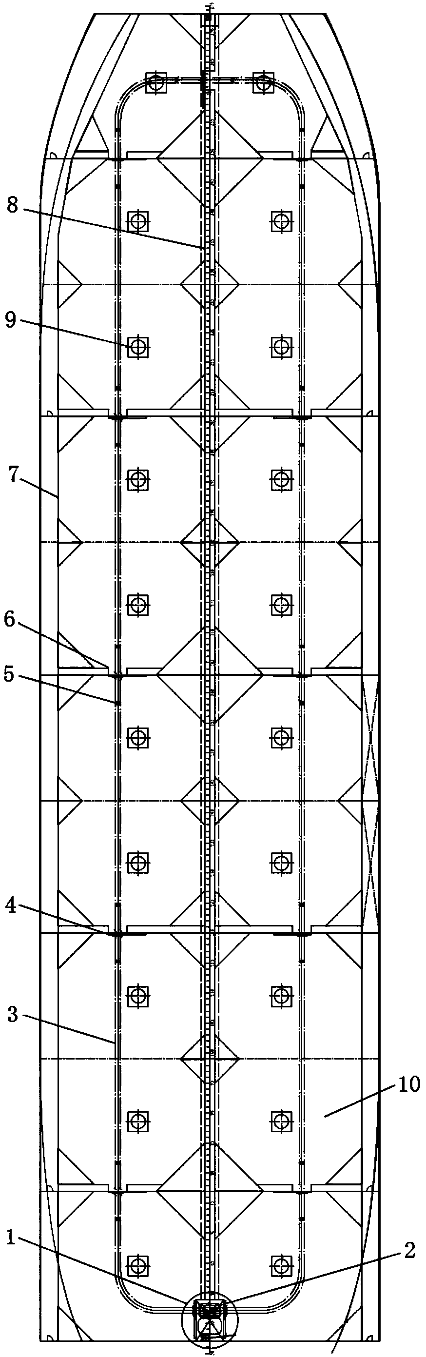 Farming engineering ship with integrated management