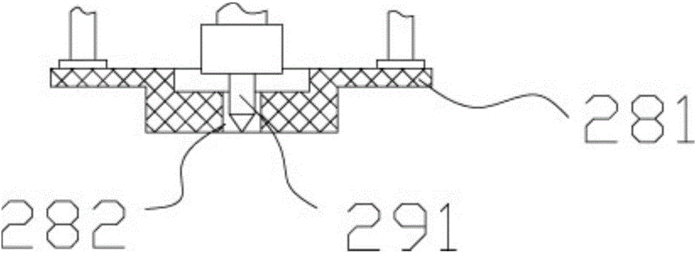 Plastic board clamping and punching mechanism