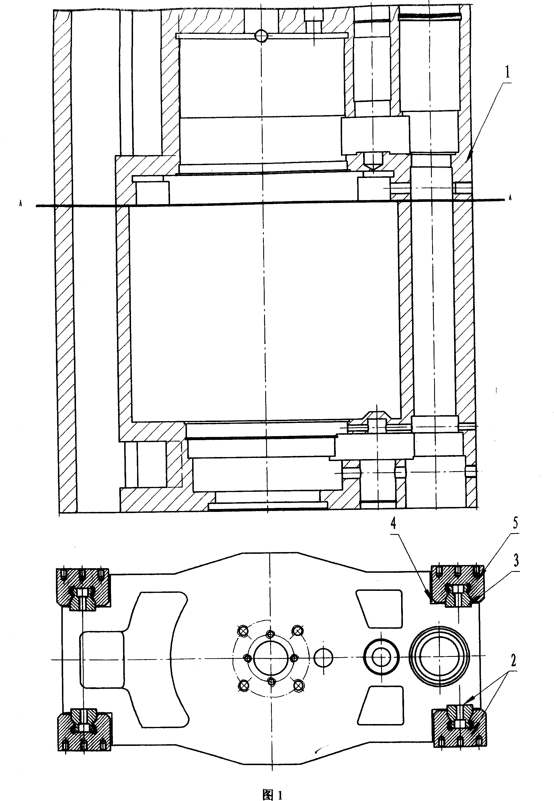 Vertical lathe for profiling internal and external circle of piston ring