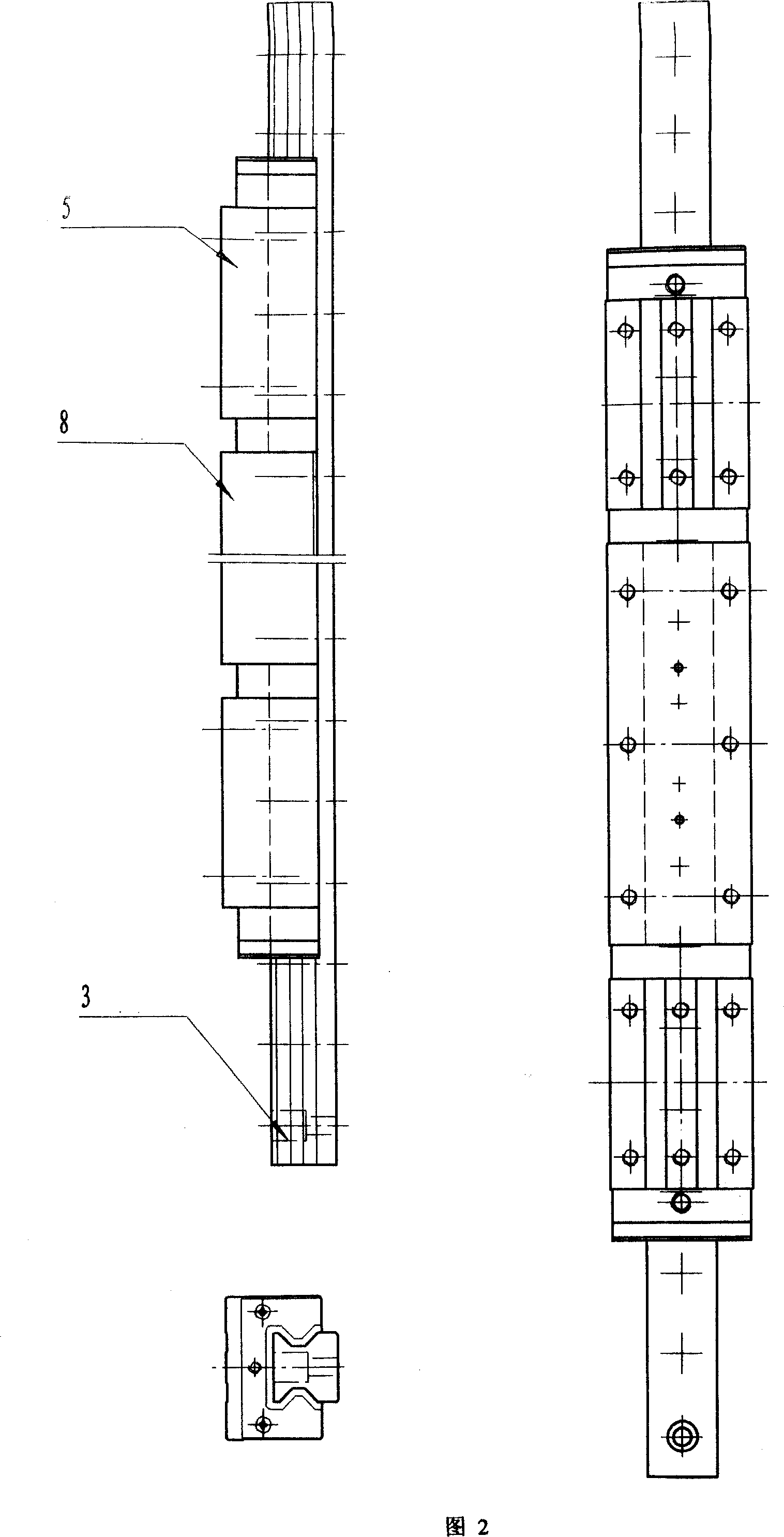 Vertical lathe for profiling internal and external circle of piston ring