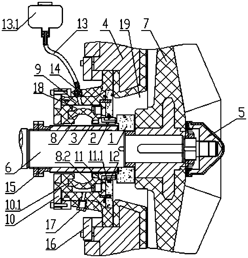 Anti-corrosion anti-dry-grinding shaft seal