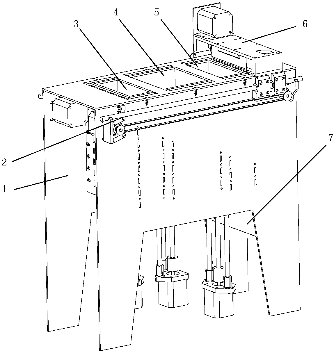 Laser powder rapid sintering and powder spreading device