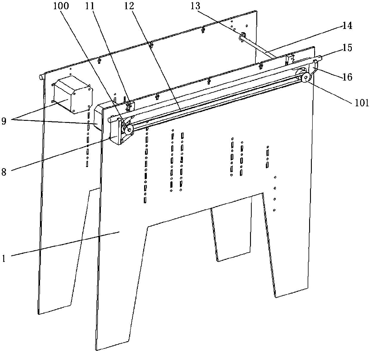 Laser powder rapid sintering and powder spreading device