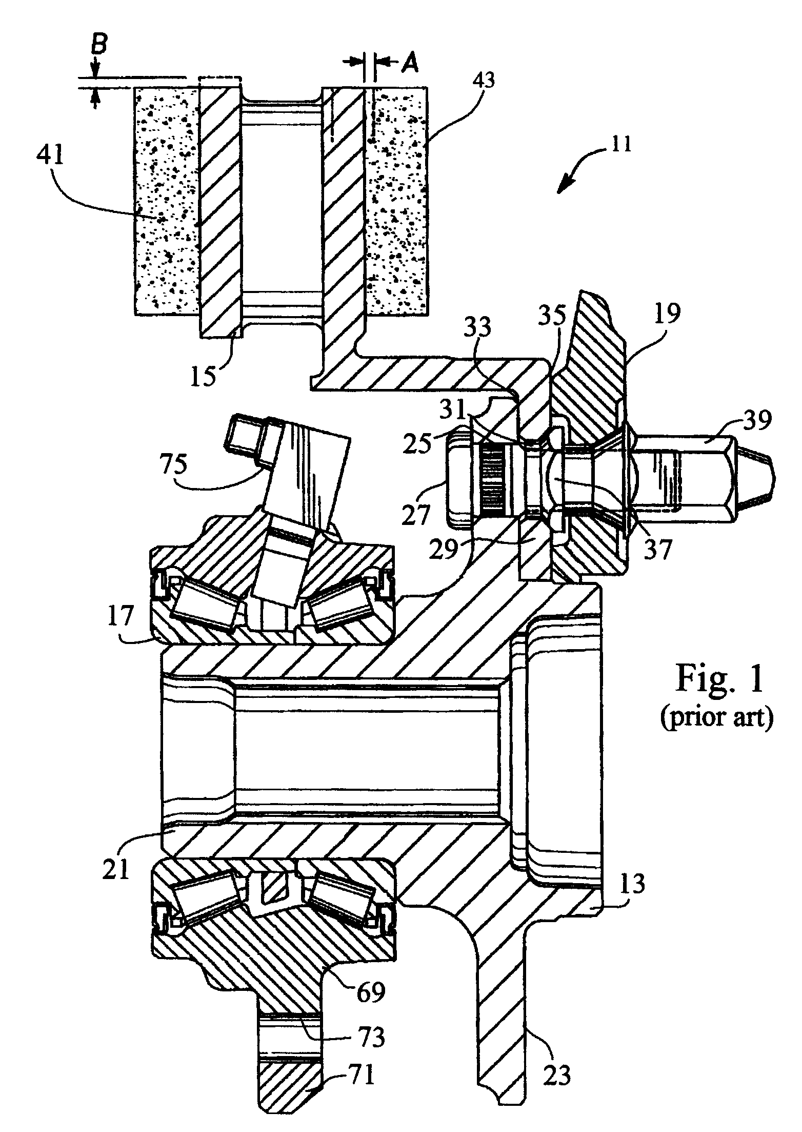 Outboard hub barrel mounted rotor