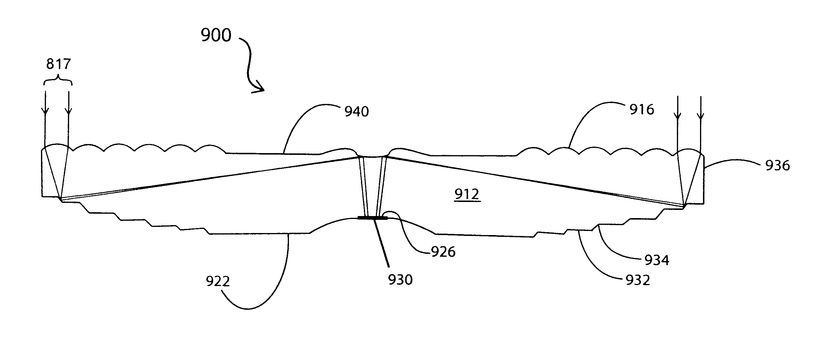 Monolithic photovoltaic solar concentrator