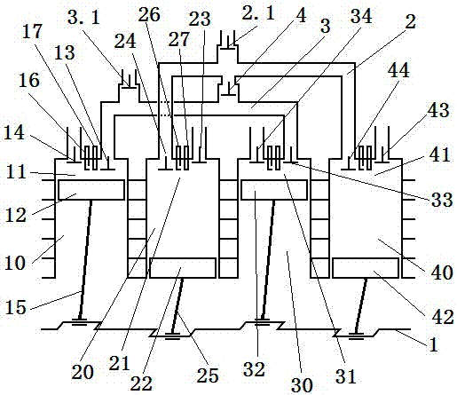 Four-cylinder self-pressurization engine