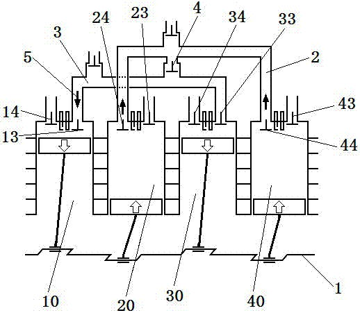 Four-cylinder self-pressurization engine