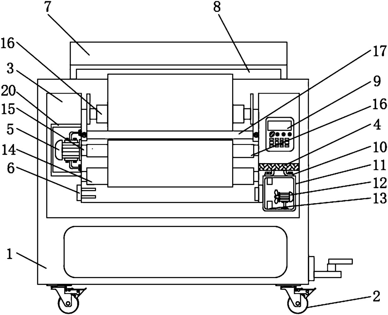 Textile fabric pre-shrinking device