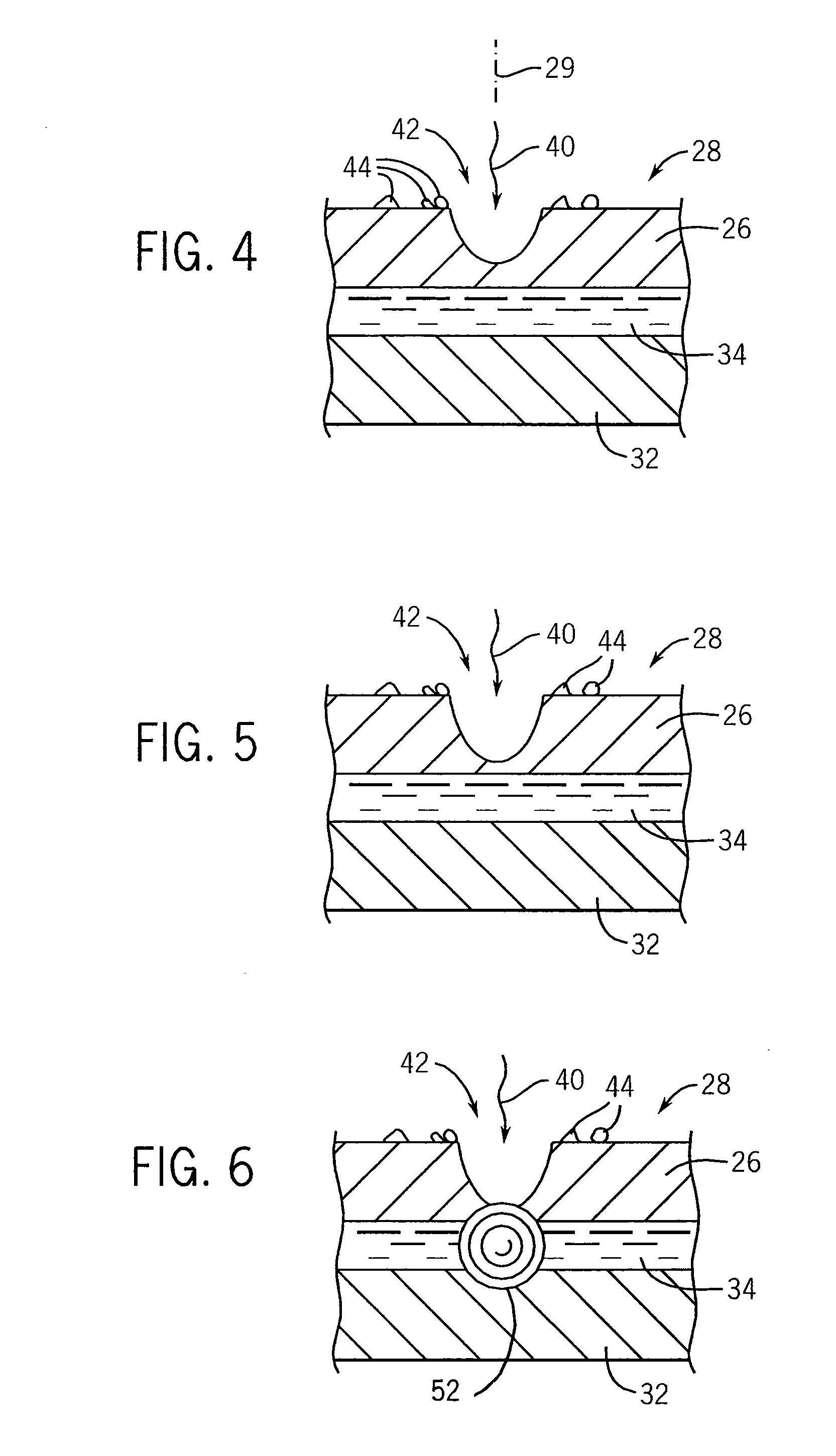 Retro-percussive technique for creating nanoscale holes