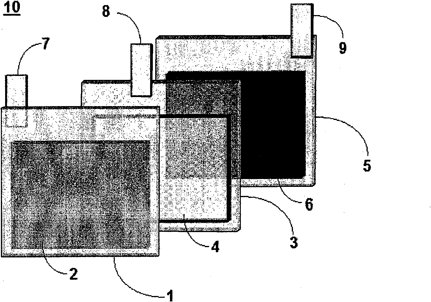 Dual active film electrochromic display device