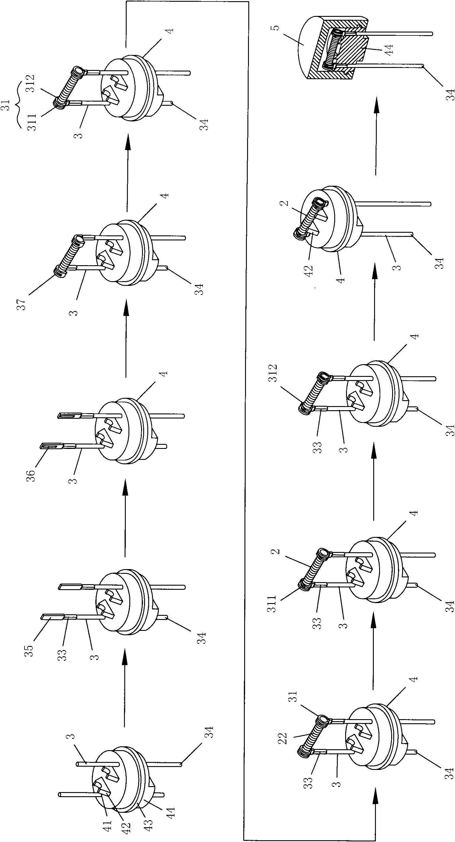 Manufacturing method and finished product of micro-fuse