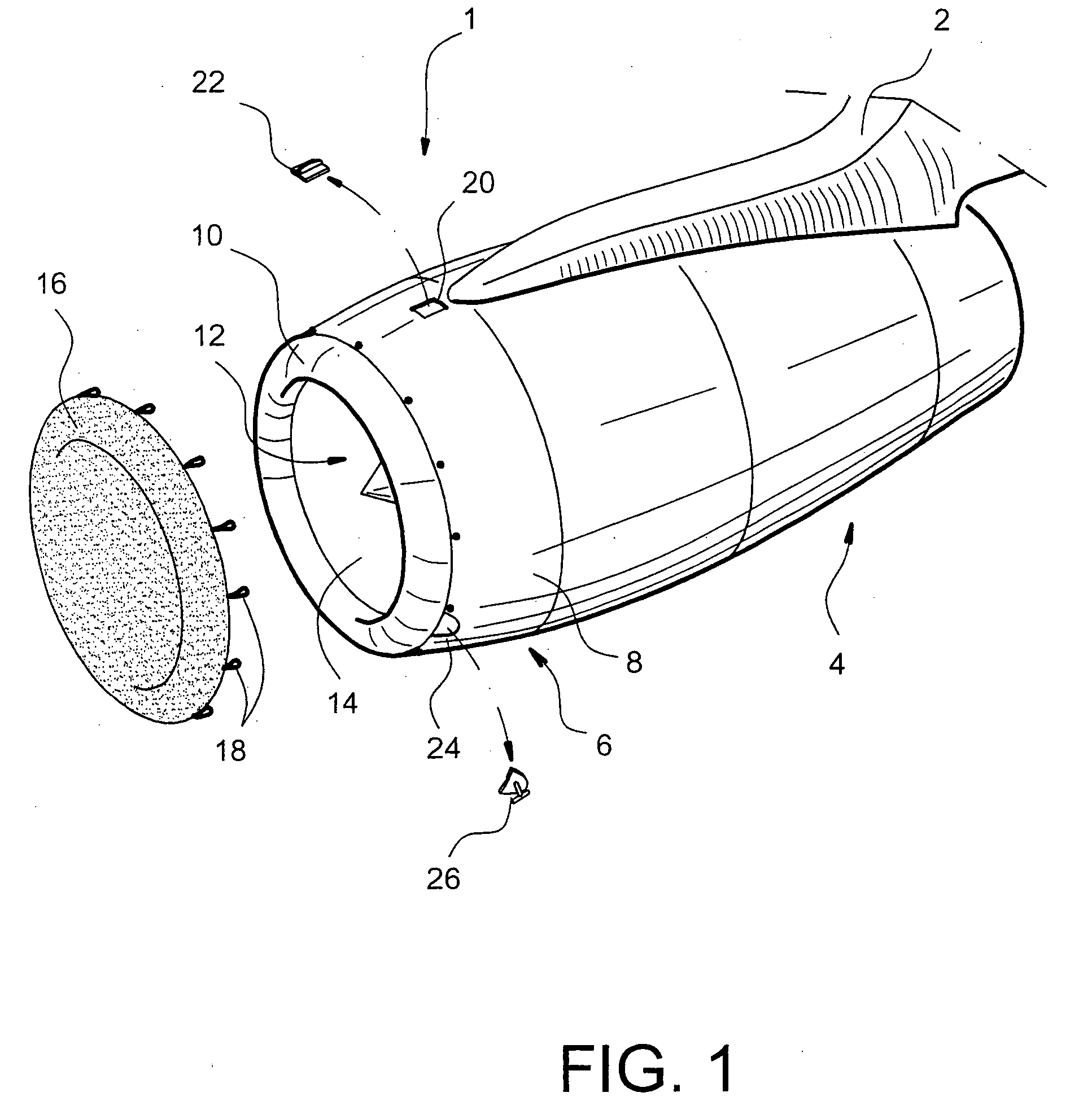 Protection device for a jet engine air intake structure