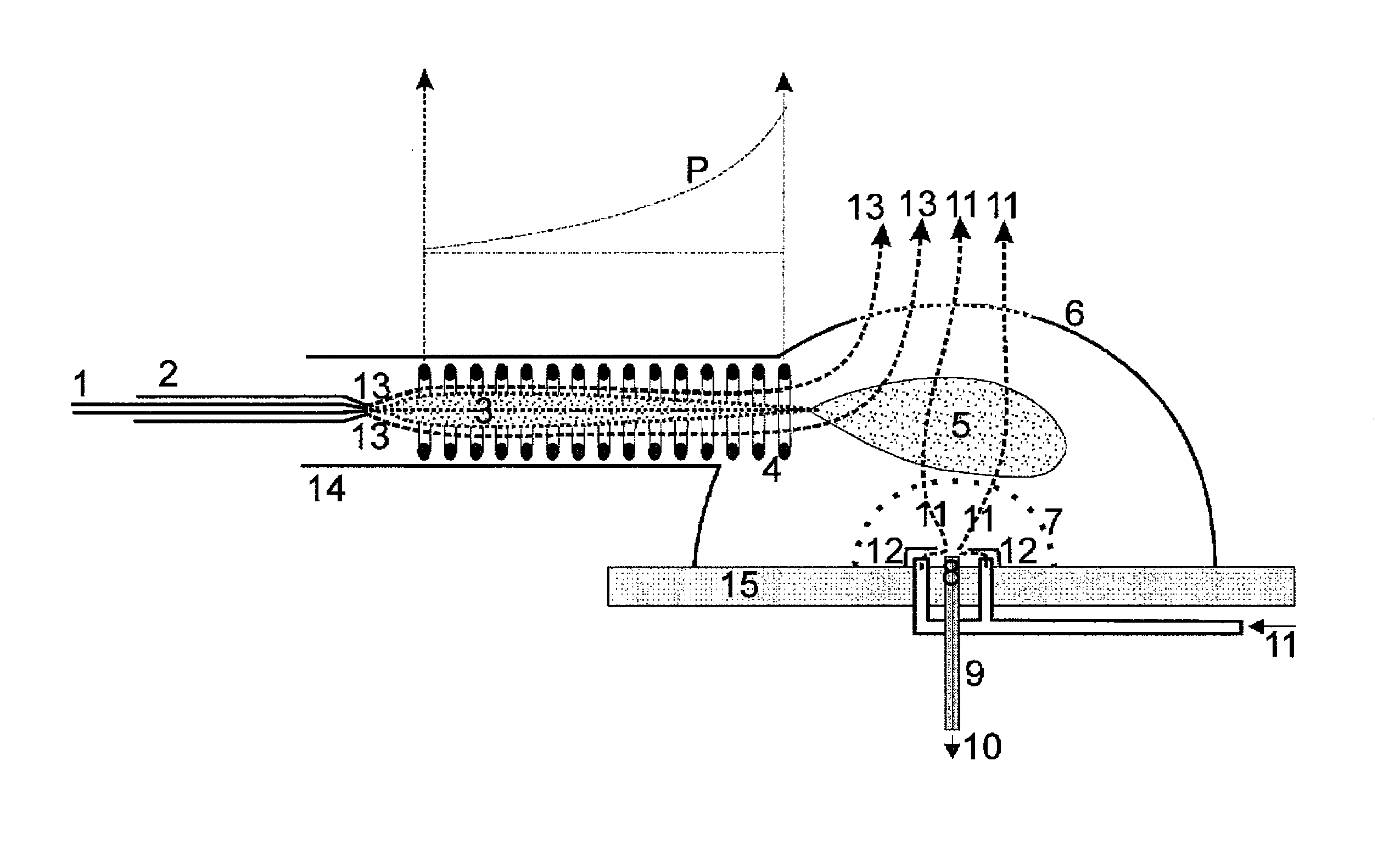 Guiding charged droplets and ions in an electrospray ion source