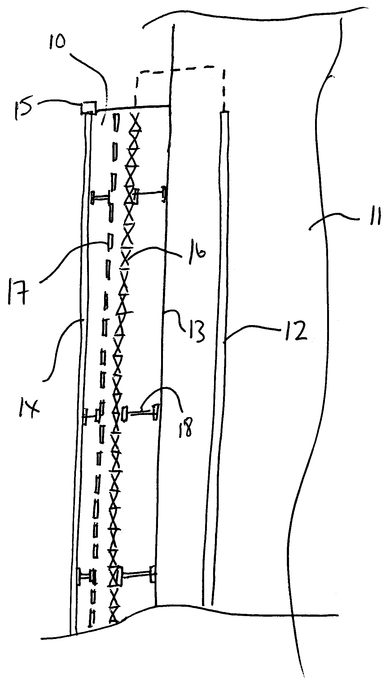 Cathodic protection of steel within a covering material