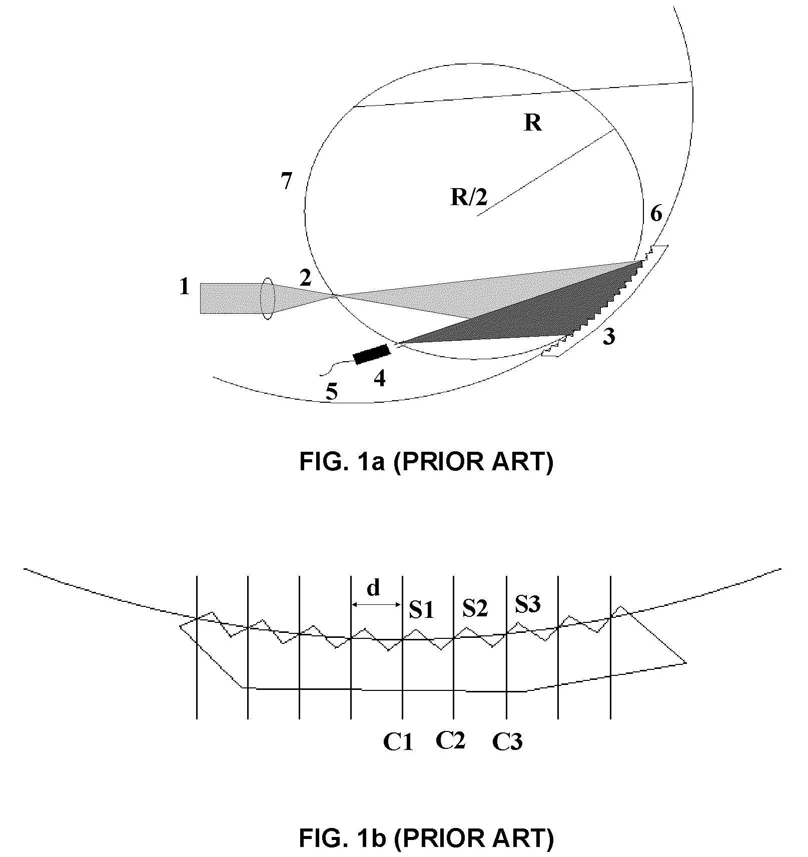 Curved grating spectrometer with very high wavelength resolution