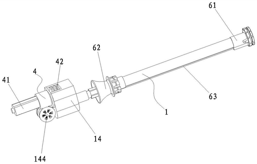 Automatic telescopic umbrella capable of being stably opened and closed