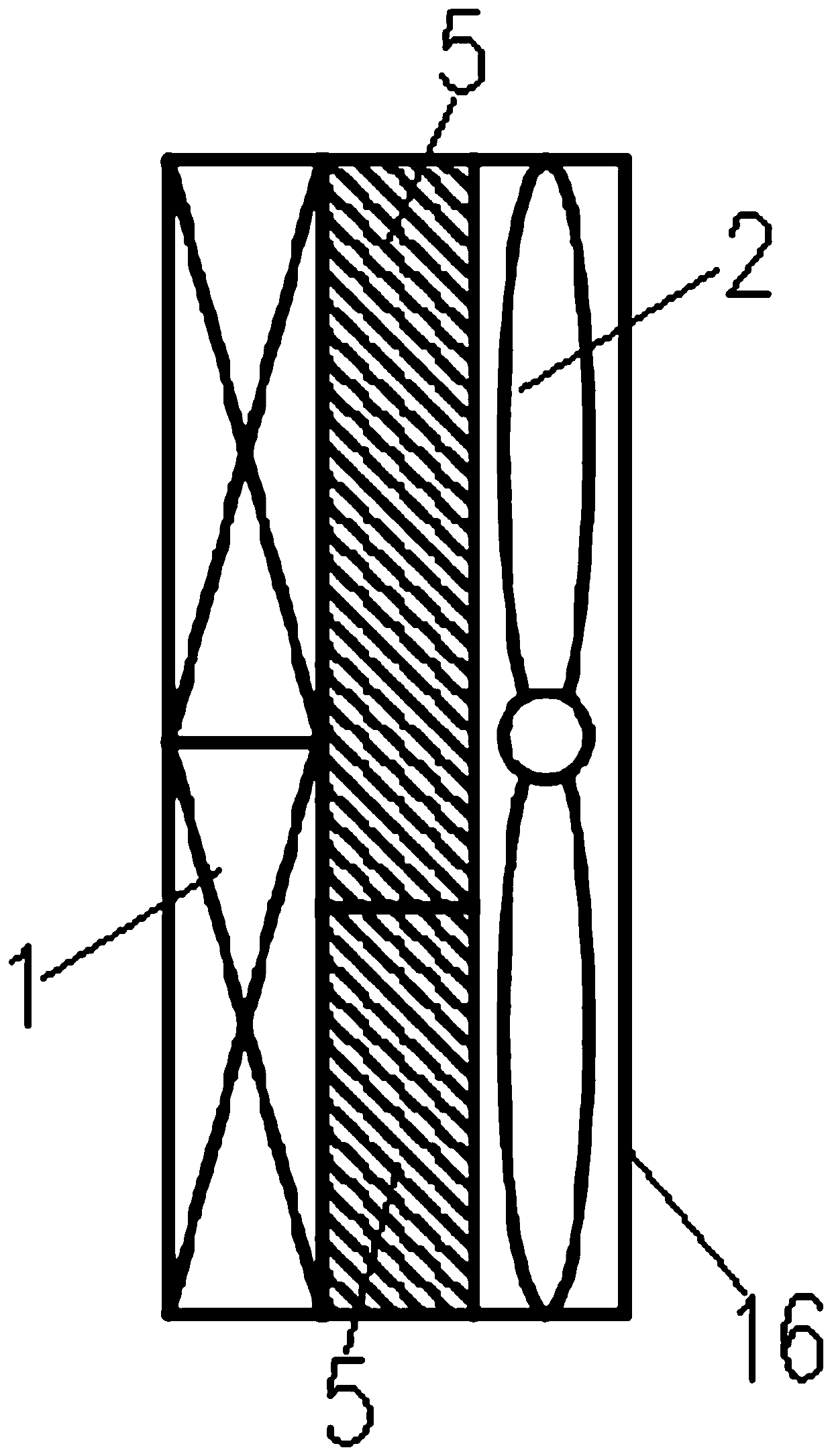 Large-power charging and cooling device with high energy efficiency ratio and high cooling efficiency