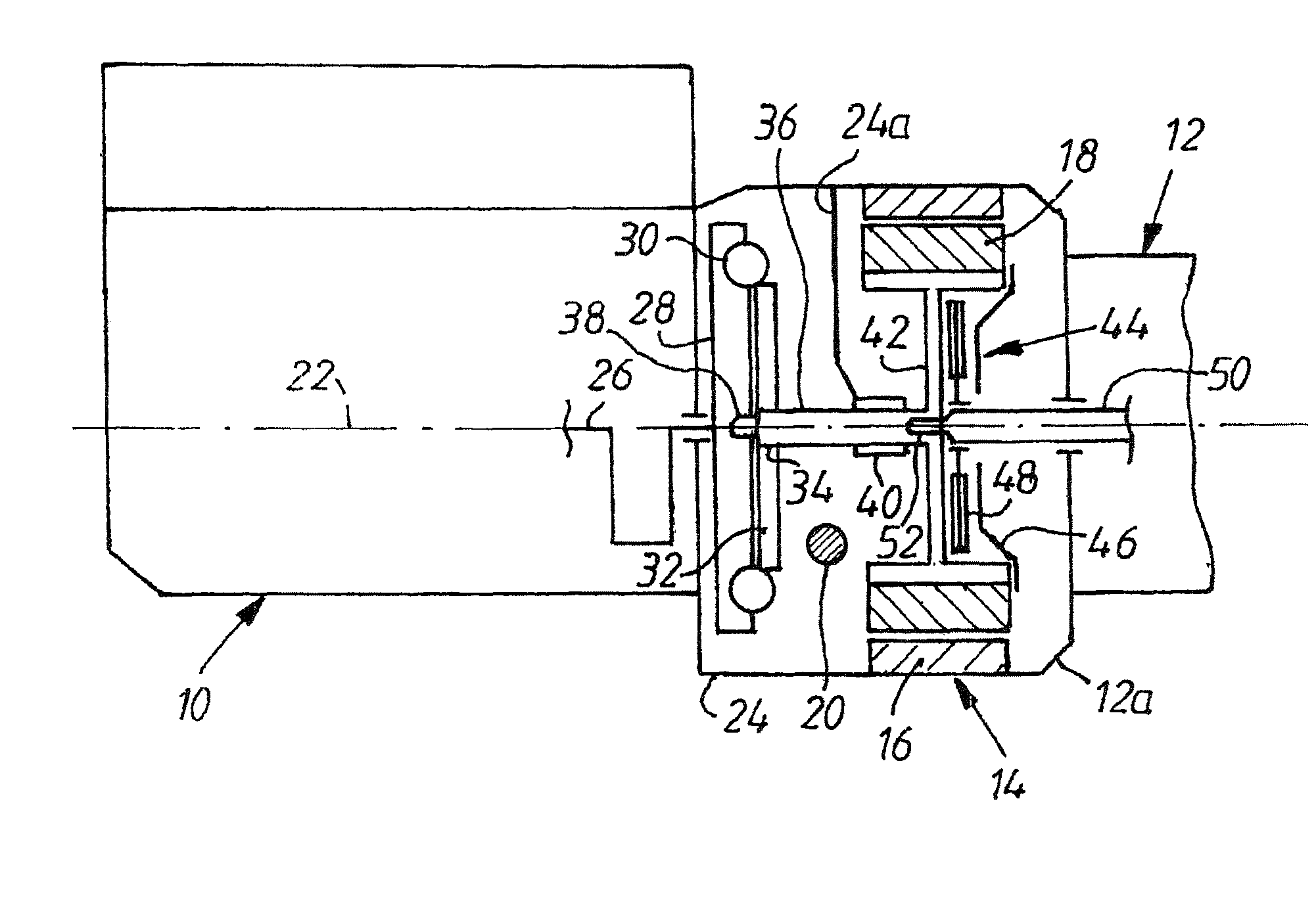 Arrangement of an electrical machine