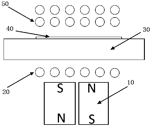 Non-contact EMAT (Electromagnetic Acoustic Transducer) detection method and system for micro-mass sensor