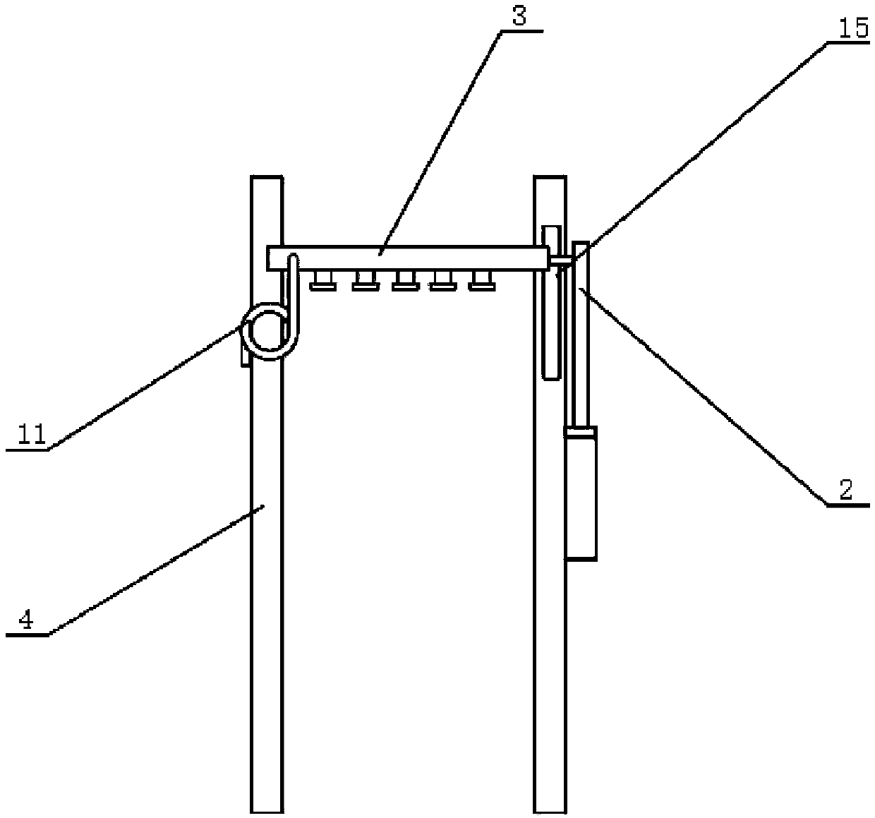 Wet type coal dust removing experimental system