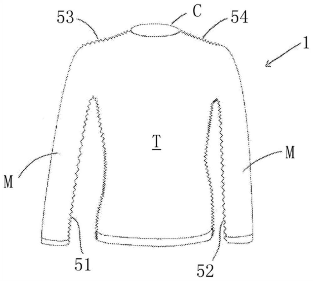 Procedure for manufacturing an undershirt and undershirt obtained with this procedure