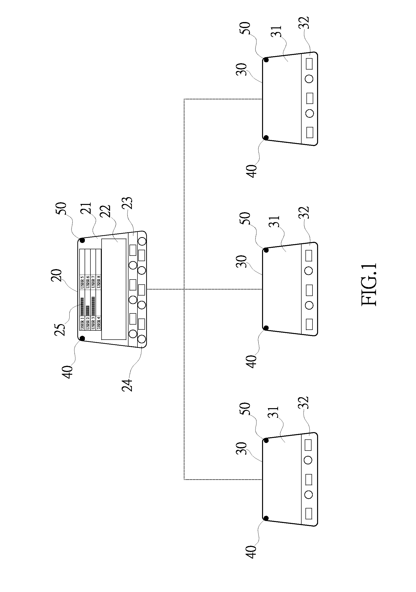 Control system of exercise apparatuses for aid in group training