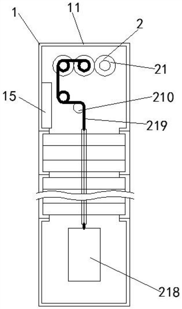 Adjustable suspension device for wind turbine tower