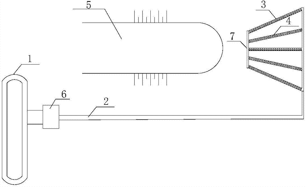 Method for dike head construction and protection by air curtain type jetty